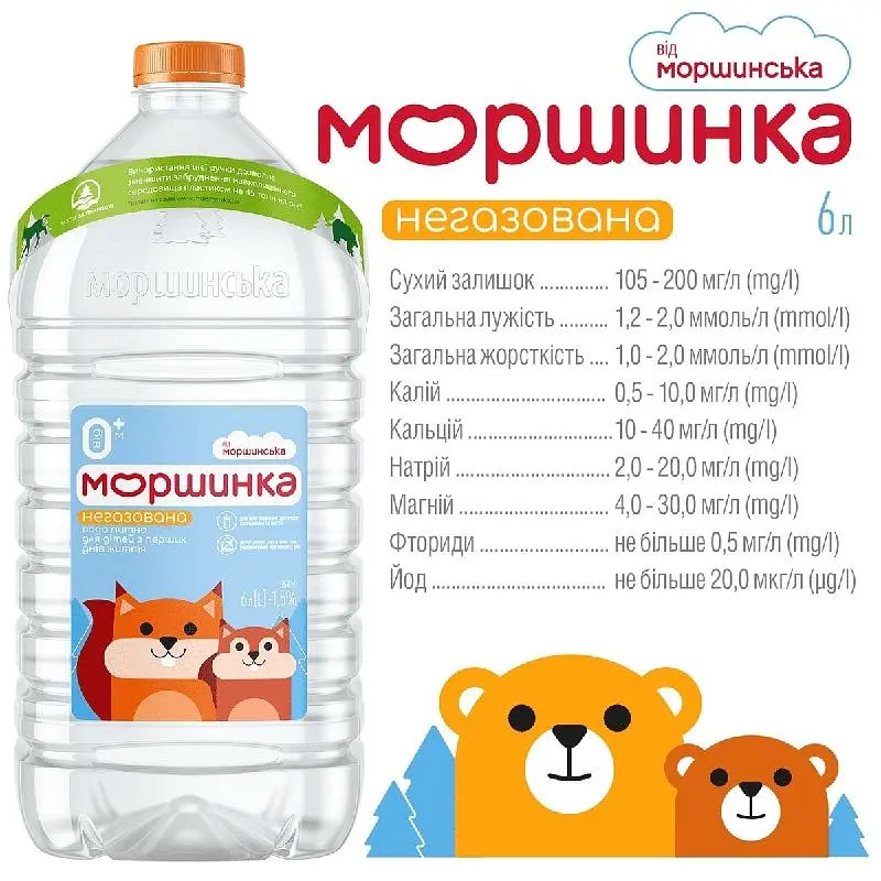 Мінеральна вода Моршинка негазована 12 л (2 шт. x 6 л) (750312) - фото 3