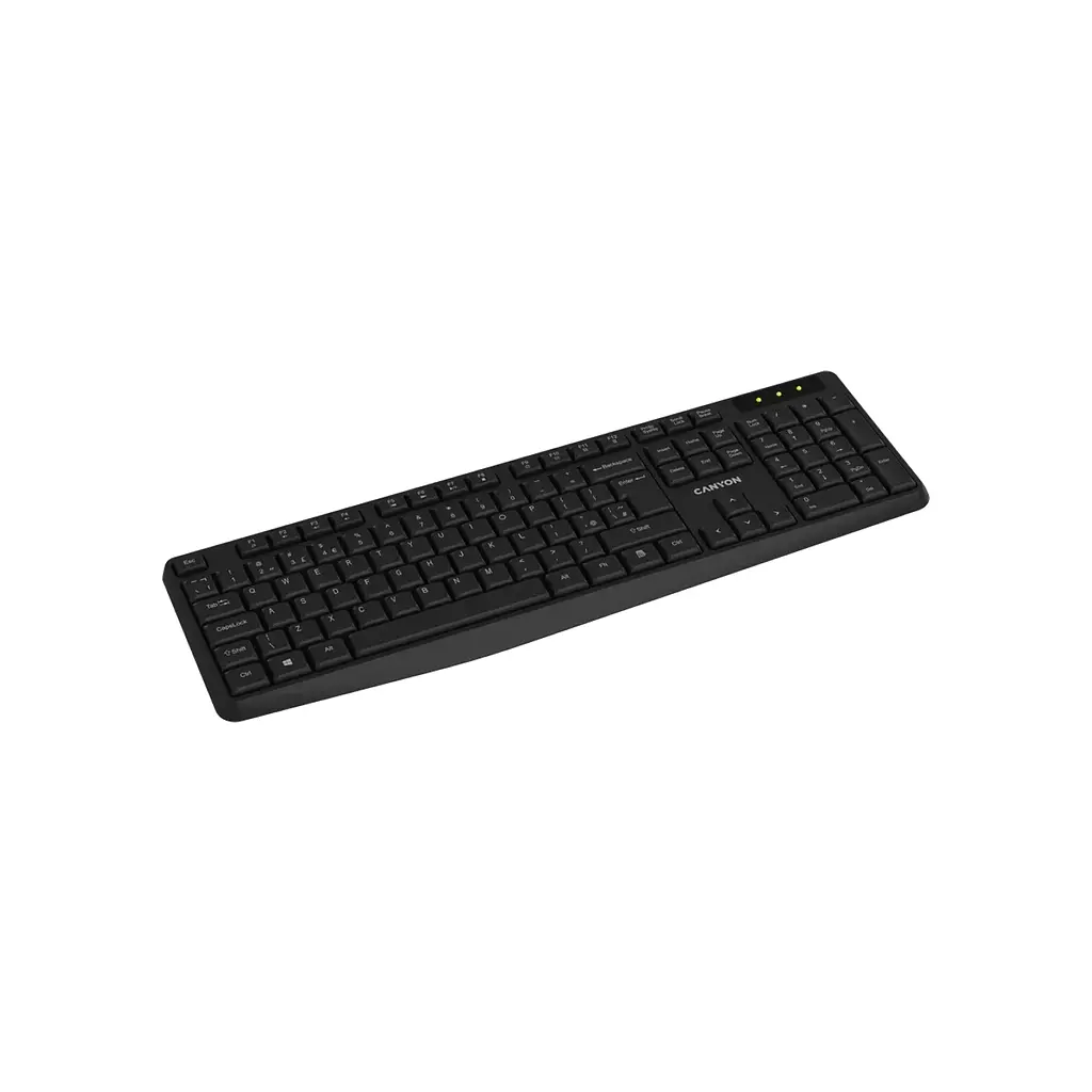 Клавіатура Canyon KB-W01 Water resistant Wireless UA Black (CNE-CKEYW01) - фото 4