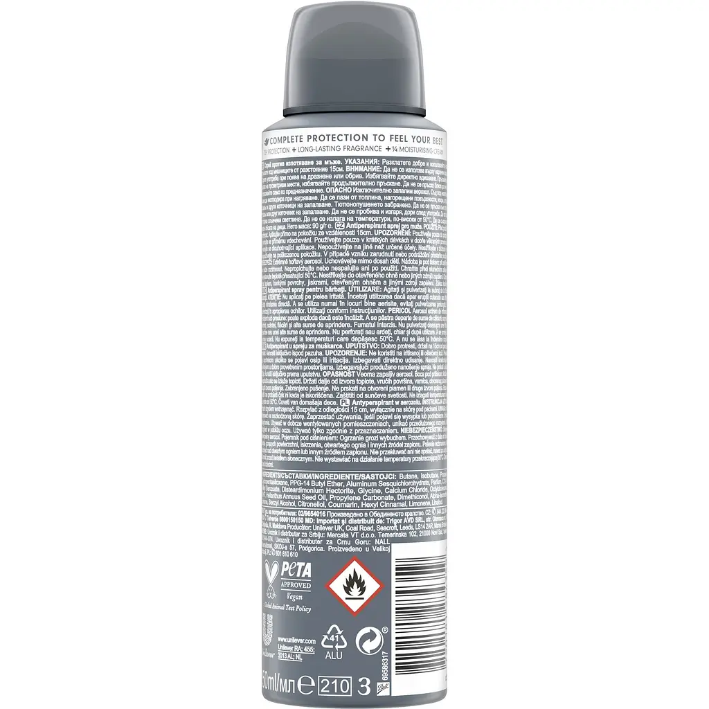 Антиперспірант Dove Men+Care Невидима сухість 72 години 150 мл - фото 2