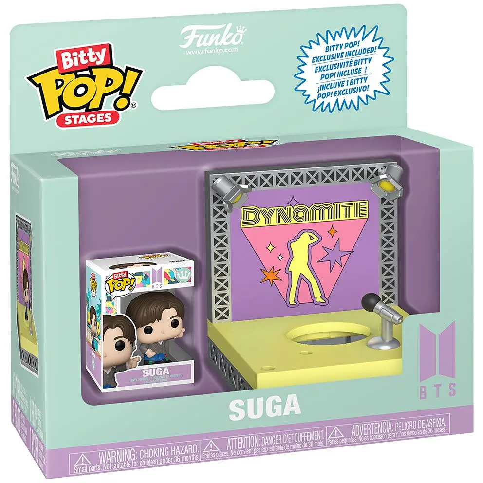 Набір ігрових фігурок Funko Bitty POP! Stages BTS Шуґа Dynamite (86740) - фото 3