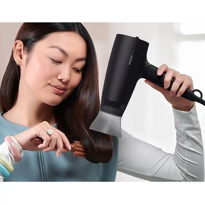 Фен дорожній Philips 3000 ThermoProtect 1600 Вт 3 режими чорний (BHD308/10) - фото 8