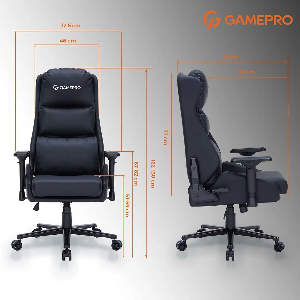 Геймерське крісло GamePro GC695B [148894] - фото 15