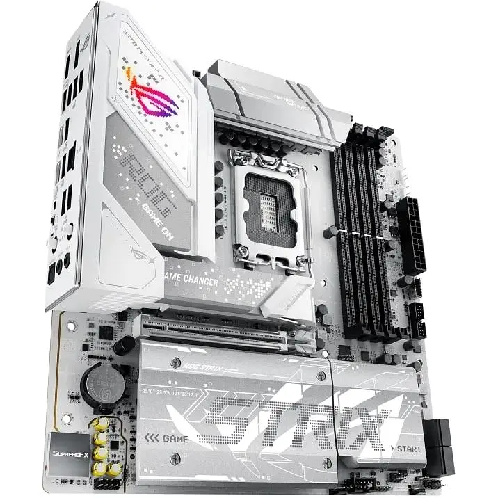 Материнская плата Asus Rog Strix B860-G Gaming WIFI s1851 B860 4xDDR5 M.2 DP HDMI USB Type-C Wi-Fi BT mATX белый - фото 4