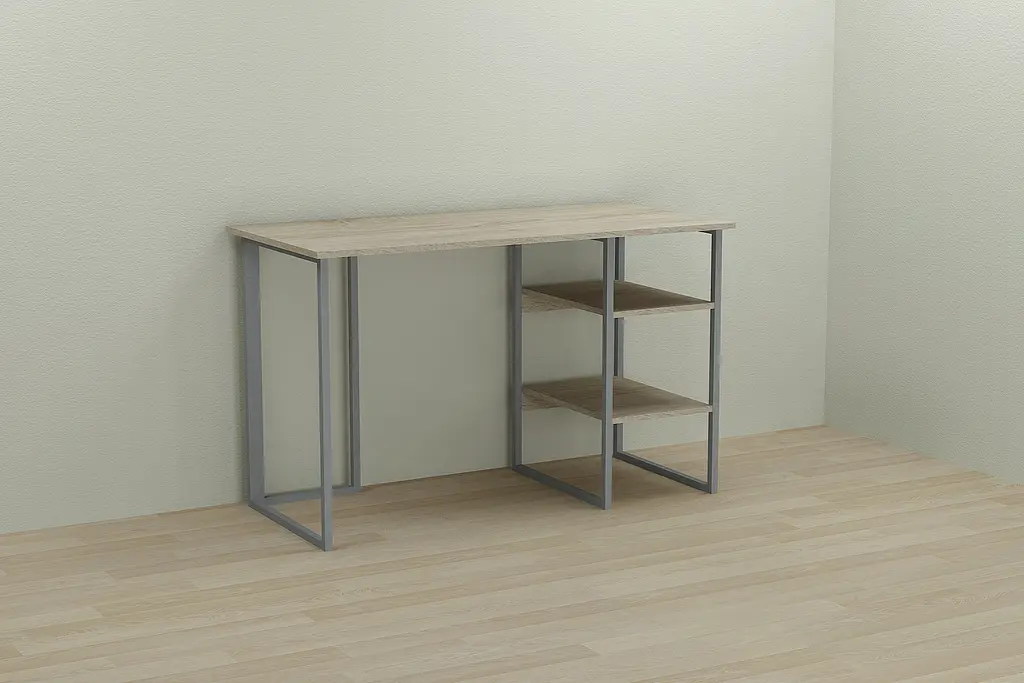 Комп'ютерний стіл Ferrum-decor Кевін 75x100x60 сірий ДСП Дуб Сонома 16мм (FRD-101712) - фото 3