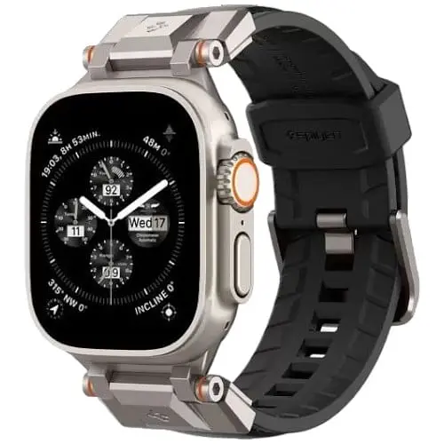 Ремешок Spigen DuraPro Armor PU Black для Apple Watch 49мм (AMP07591) - фото 7