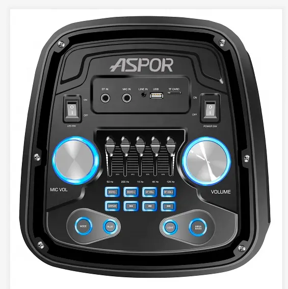 Портативная акустика ASPOR A668 (with microphone) Black - фото 3