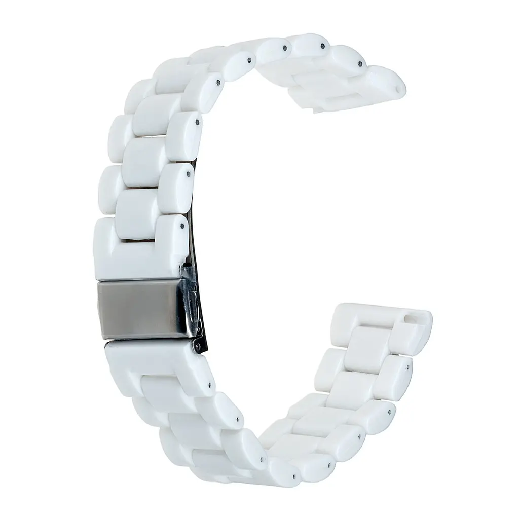 Ремінець Ceramic 22 mm Watch Gear S3/ Watch 46 mm/Xiaomi Amazfit Білий - фото 2