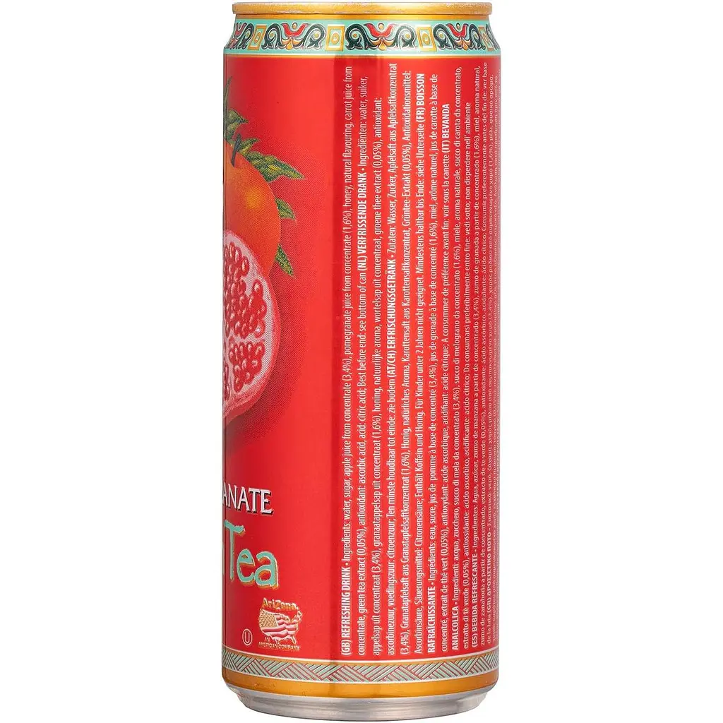 Холодный чай Arizona Pomegranate Green Tea 0.33 л (896720) - фото 4