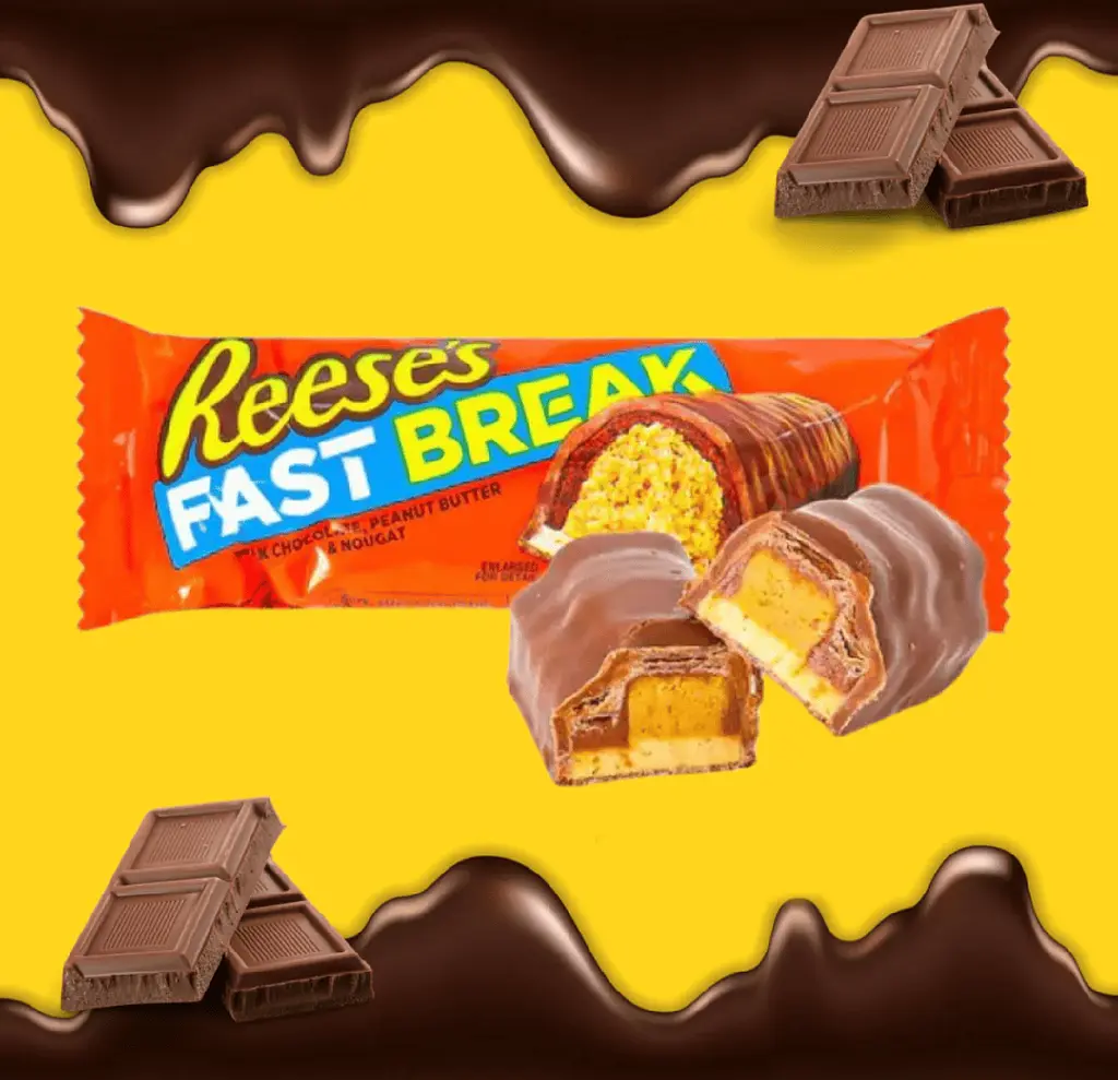 Шоколадний батончик Reese's Fast Break with Peanut Butter & Nougat Single Bar 51 г - фото 4