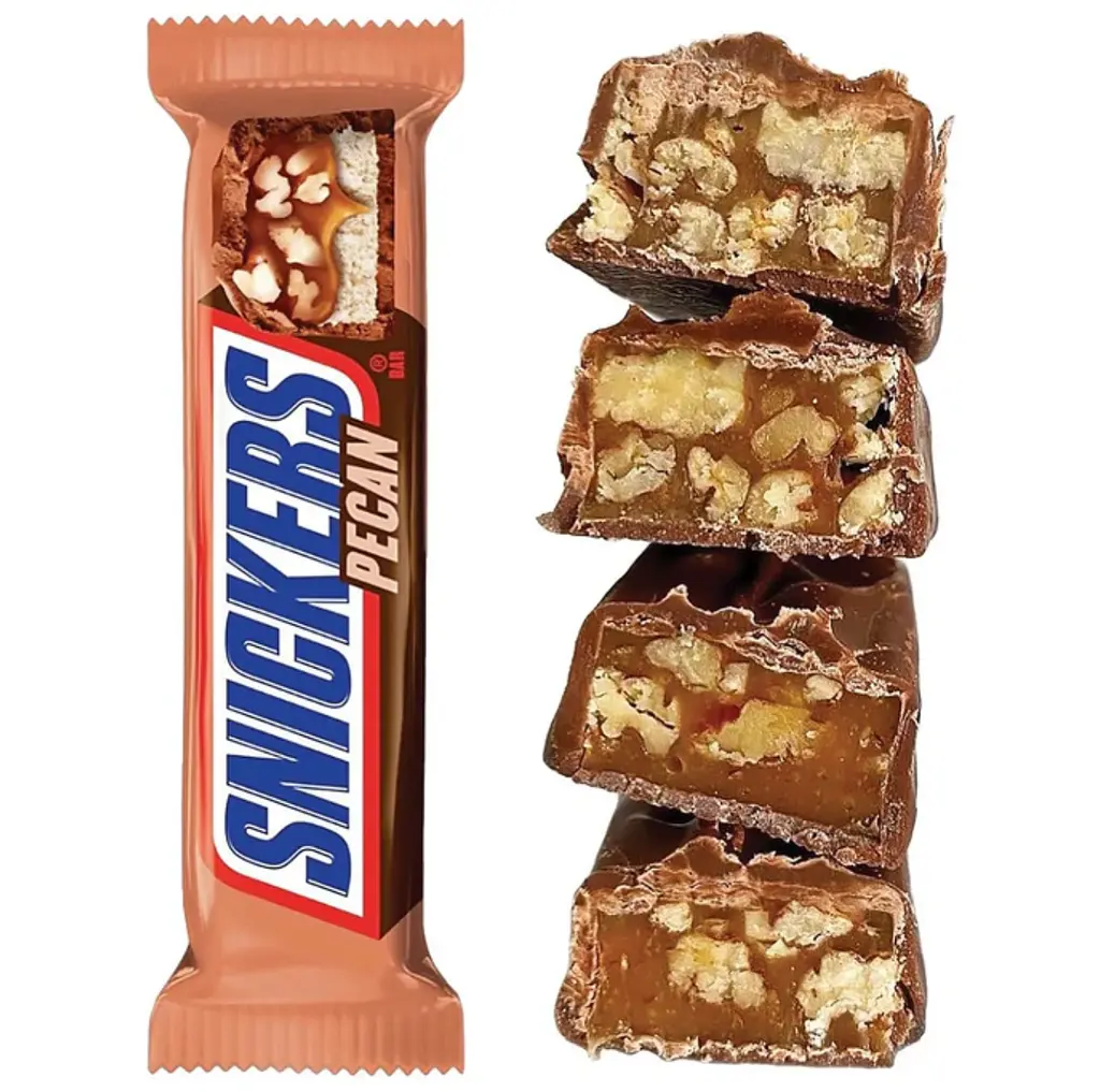 Шоколадний батончик Snickers Pecan Milk Chocolate Bar 40 г - фото 3
