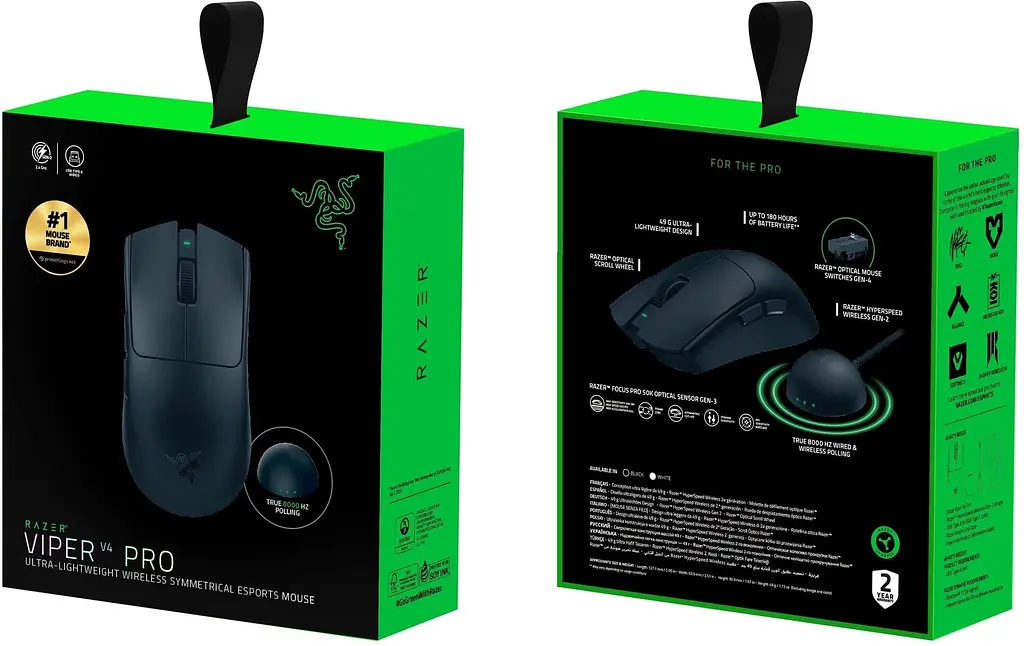 Миша Razer Viper V4 PRO Wireless Black (RZ01-05630100-R3G1) - фото 8