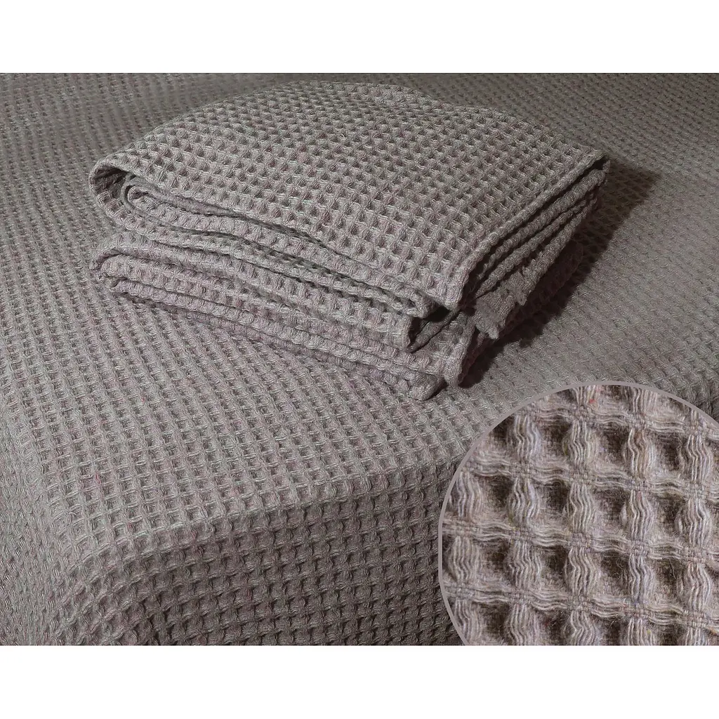 Плед Ярослав 3D напіввовняний 140х200 см коричневий (56283) - фото 3