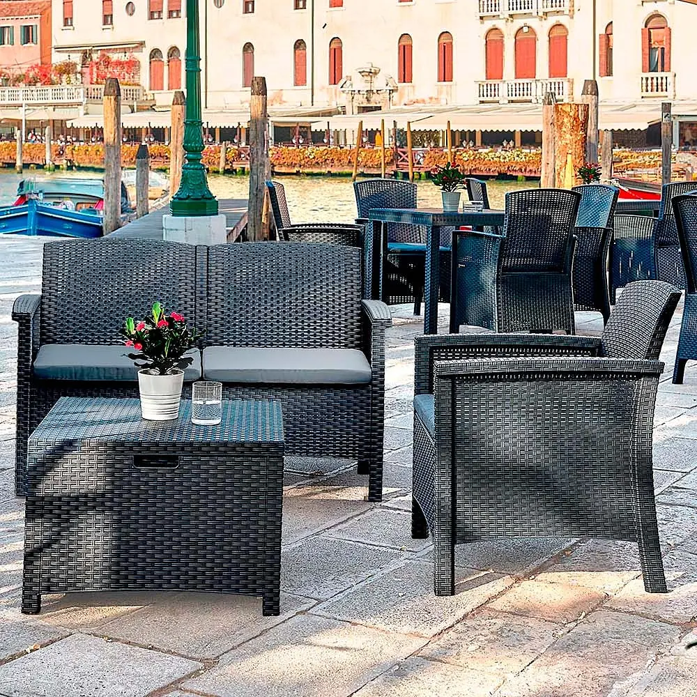Набор садовой мебели Bica Venezia 2 графит - фото 4