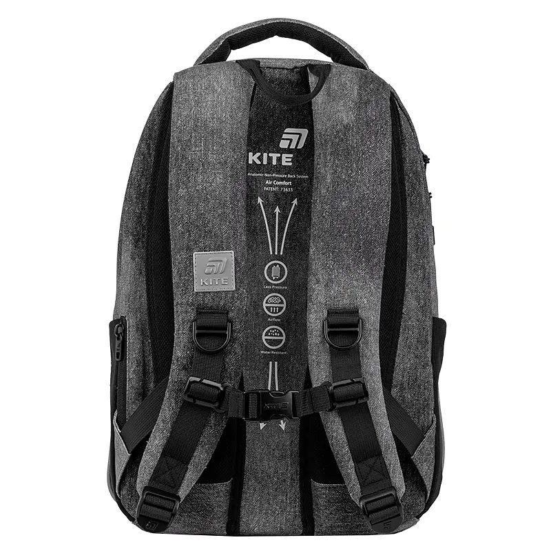 Рюкзак для старшої школи Kite Education teens 2587M Darkness Чорний (K26-2587M-5) - фото 6