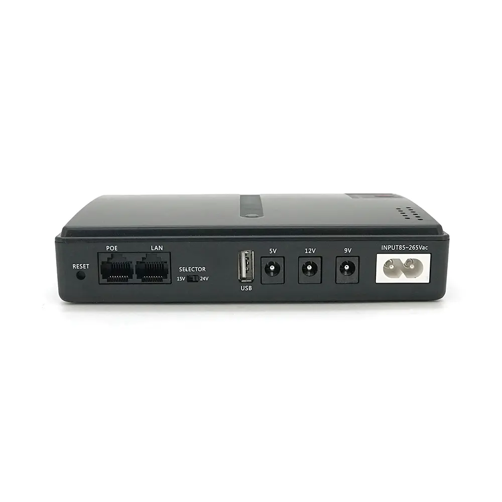 ДБЖ UPS-18W DC1018P YT45103 для роутерів/комутаторів/PON/POE-430, 5//9/12V, 1A, 10000MAh(знімні 4*2500MAh), Black, BOX - фото 2