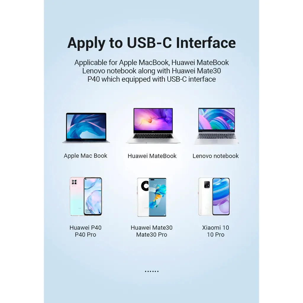 Перехідник USB-C to RJ45 Ethernet 100Mbps Vention (CFABB) - фото 8