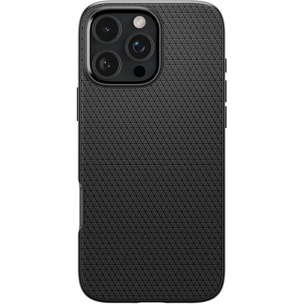 Оригинальный противоударный чехол Spigen Liquid Air Armor для Iphone 16 Pro Max (6.9") Matte Black ACS07988 - фото 9