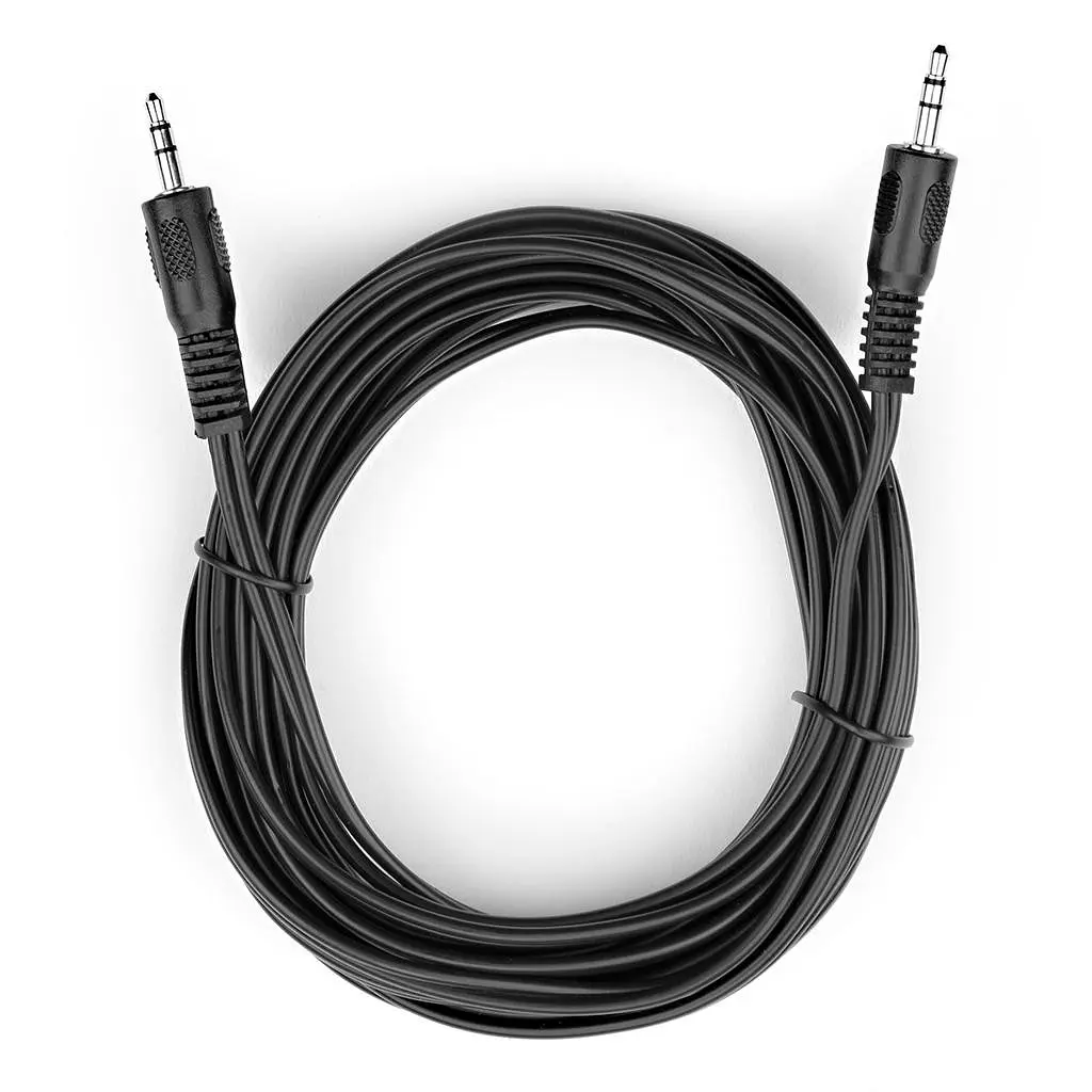 Кабель мультимедійний 3.5mm M to 3.5mm M 5.0m Vinga (VCPDCJ35MM5BK)