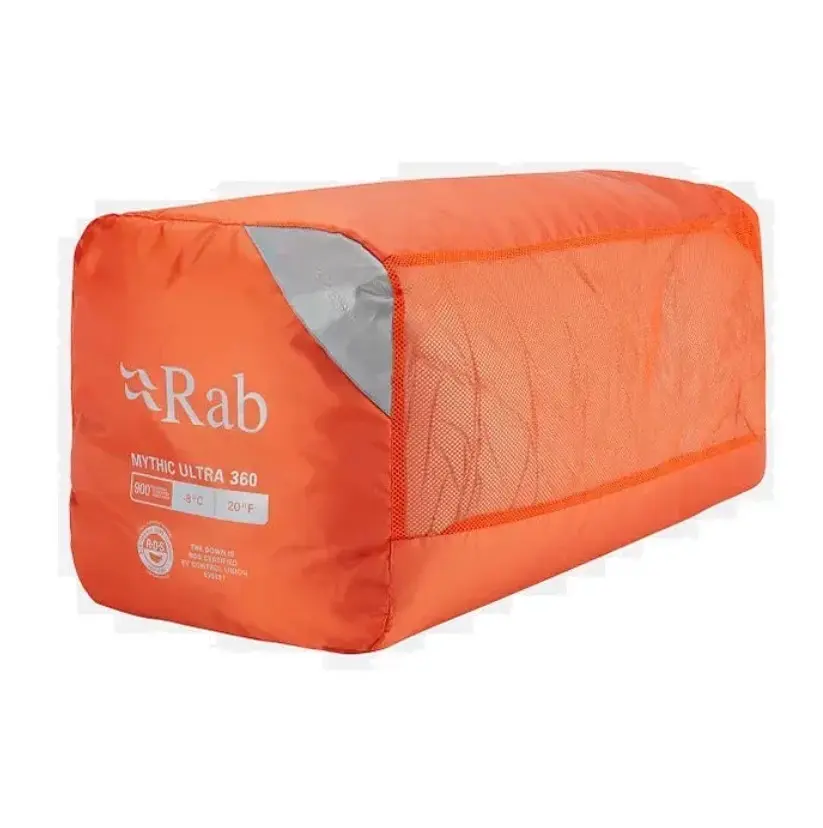 Спальный мешок Rab Mythic Ultra 360 Long, (-8°C) 200 L Светло-серый - фото 4