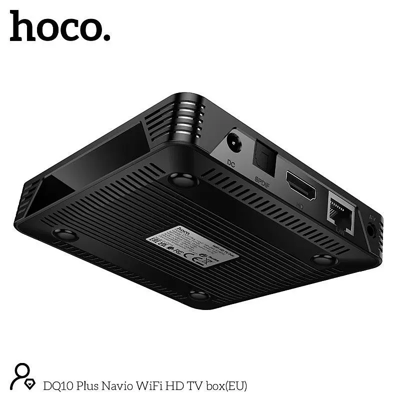 Приставка на Android - Hoco DQ10 Navio WiFi HD TV box DQ10 WiFi 2.4g + 5g 4K - 4 / 32 GB пам'яті - фото 2