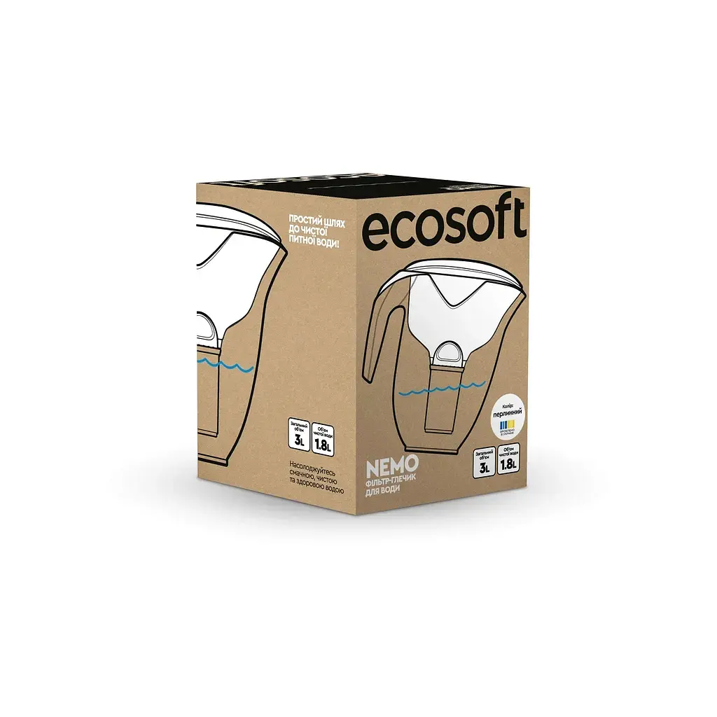 Фільтр-глечик Ecosoft НЕМО перлинний 3л (4820056807097) - фото 7