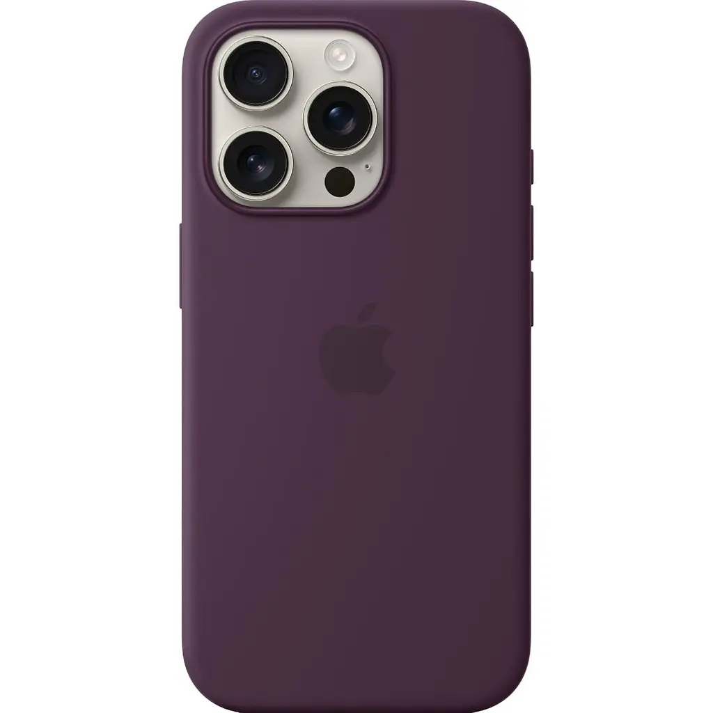 Чохол Silicone Case with MagSafe для Apple iPhone 16 Pro Plum AAA [116585] - фото 2