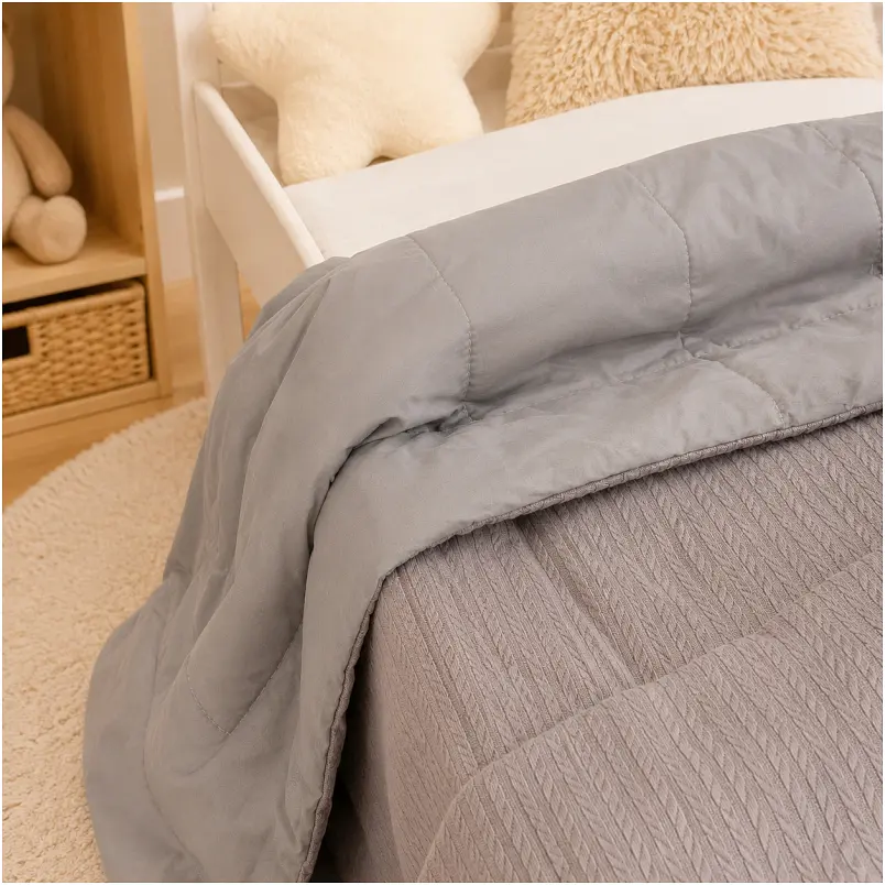 Плед дитячий MirSon Premium Pique Gray 150х220 см (2200013893660) - фото 8