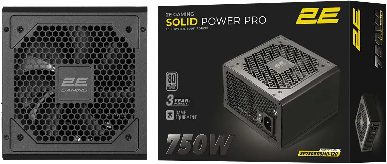 Блок живлення 2E Gaming Solid Power Pro 750W 80+ Bronze (2E-SP750BRSMII-120)