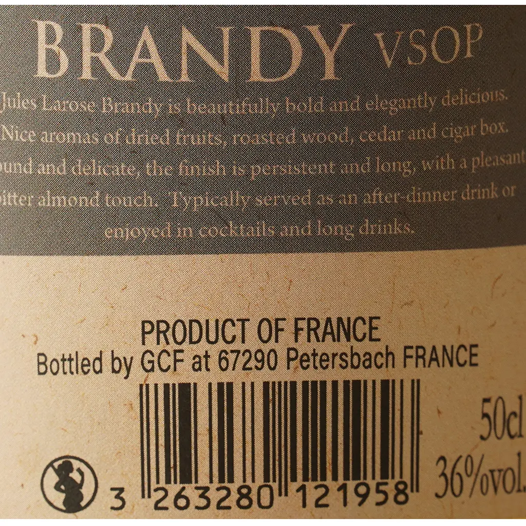Бренди Jules Larose&Cie VSOP 36% 0.5 л - фото 6