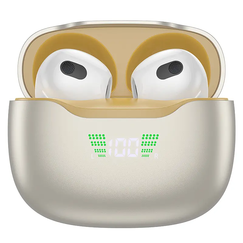 Наушники Borofone BW40 Gratified true wireless BT headset Champagne Gold - фото 6