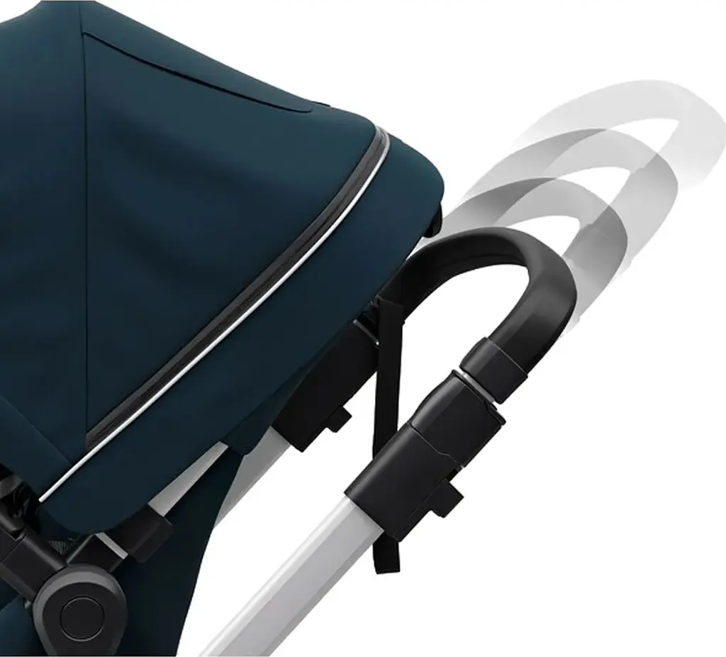 Детская коляска Thule Sleek Aluminum/Navy Blue [11000010] [107631] - фото 6