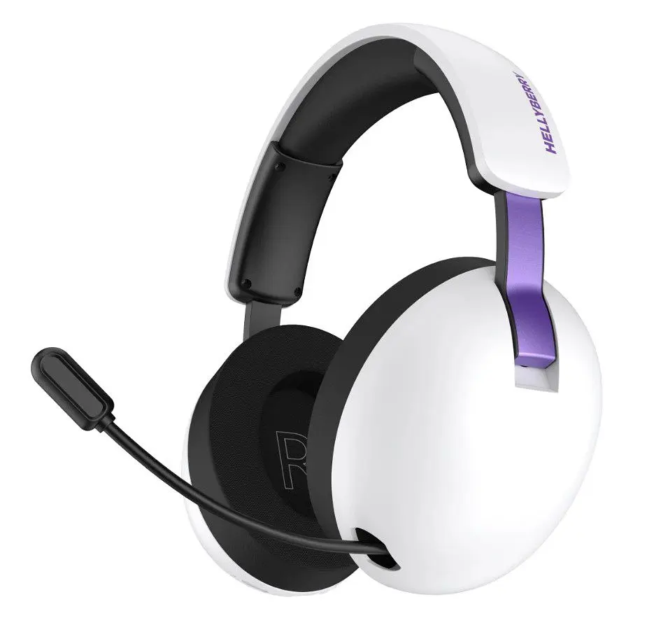Ігрові навушники бездротові з мікрофоном HATOR HH-30-WV Hellyberry Wireless White-Violet