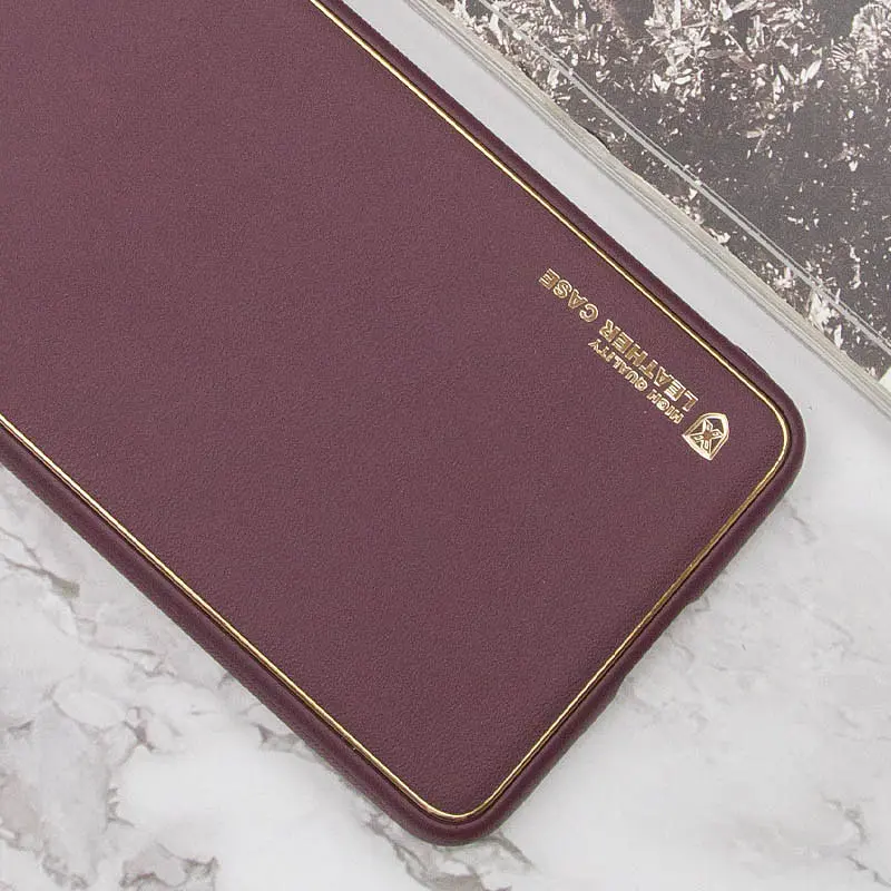Шкіряний чохол Xshield для Samsung Galaxy A14 4G/5G Бордовий / Plum Red - фото 2