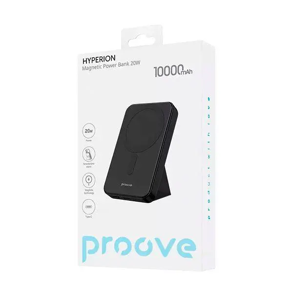 Зовнішній акумулятор Proove Hyperion 20W 10000mAh чорний - фото 8