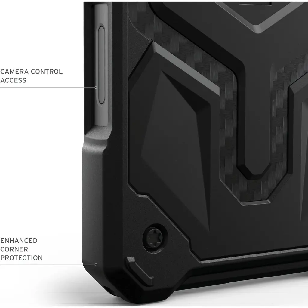 Протиударний чохол UAG Monarch Pro MagSafe (Original) для iPhone 16 Pro (6.3") Carbon Fiber 114456114242 - фото 11