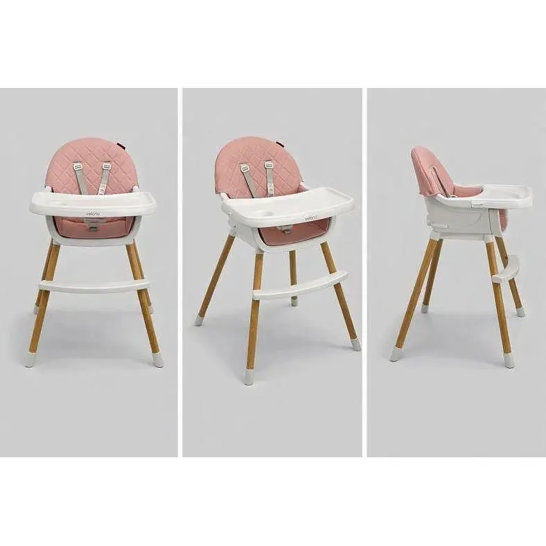 Стул для кормления ребенка 2 в 1 VELANO Evo, pink - фото 2