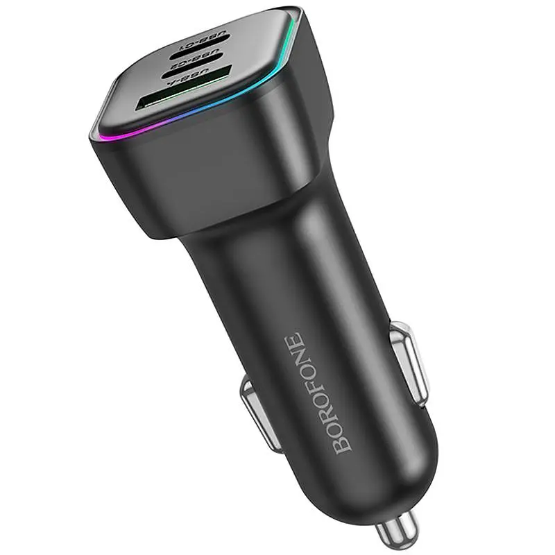 АЗУ Borofone BZ28C Trophie PD60W+QC3.0 (1USB-A/2C) Black - фото 4