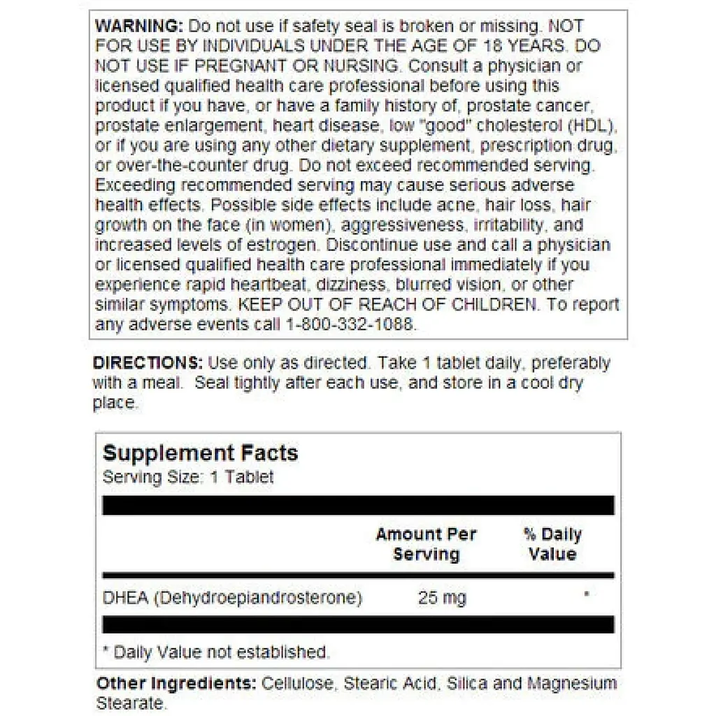 Дегідроепіандростерон KAL 25 мг 60 таблеток - фото 2