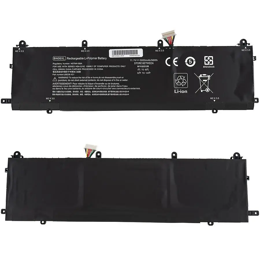 Батарея Hewlett Packard для ноутбука HP BN06XL (Spectre x360 15-EB) 11.55V 5000mAh Чорний - фото 2