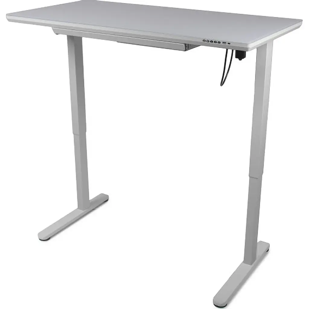 Комп'ютерний ігровий стіл Barsky StandUp White Glass (BST-12new) [111787] - фото 6