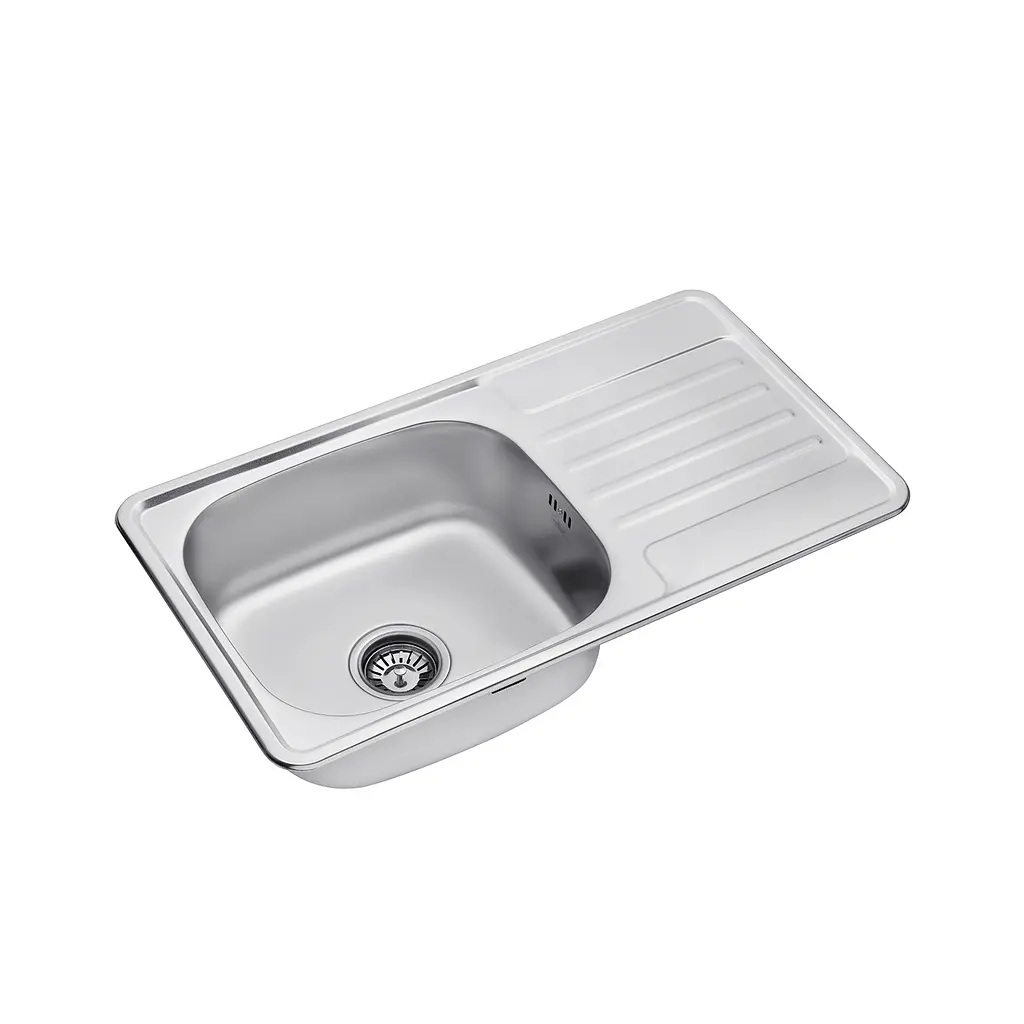 Кухонна мийка Kroner KRP Satin - 7642 (0,8 мм) (CV025282) - фото 3