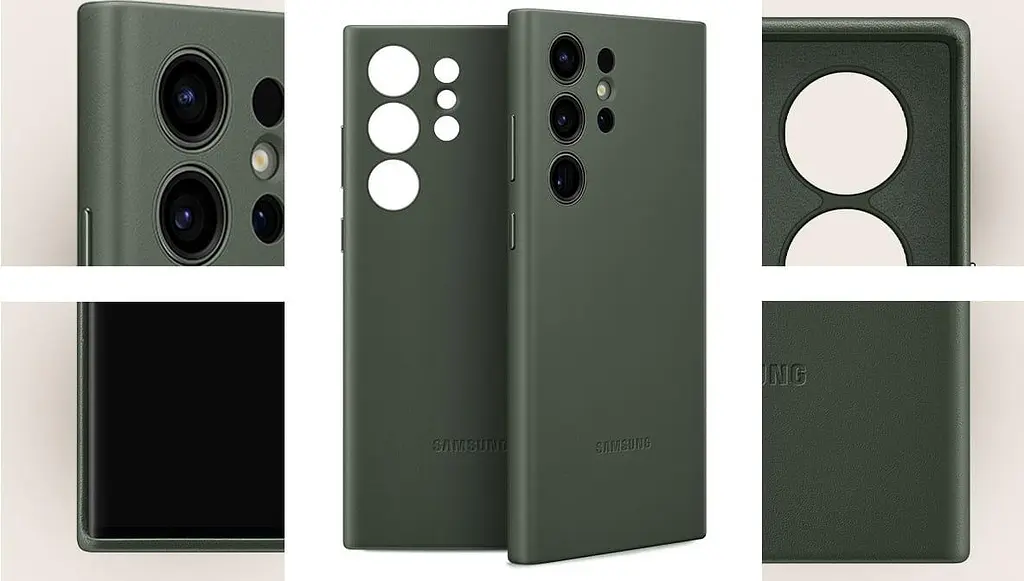 Оригінальний шкіряний чохол Leather Case для Samsung Galaxy S23 Ultra (S918) Green EF-VS918LGEGRU - фото 9