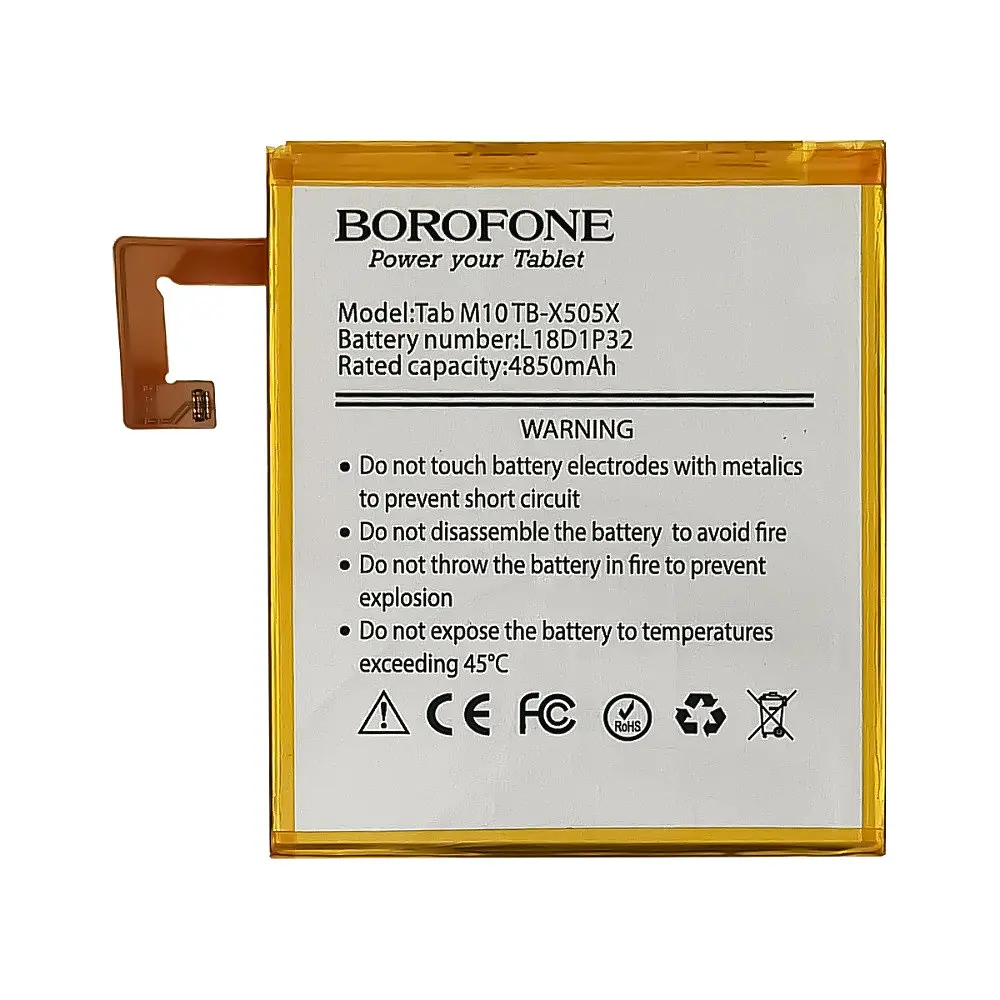 Аккумулятор Borofone L18D1P32 для Lenovo X505X/ X505F/ X605F Tab M10 - фото 2