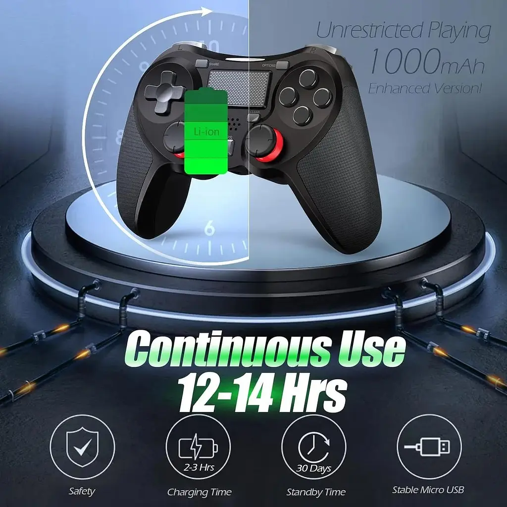Бездротовий контролер Terios сумісний з ігровим контролером Playstation 4, PS-4 Pro - фото 6