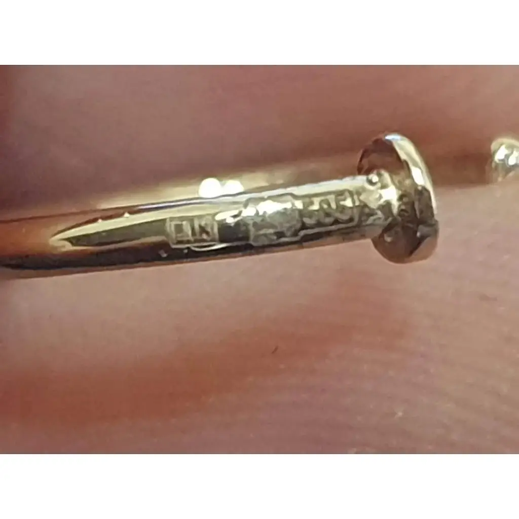 Золотая серьга-пирсинг в нос Dear. 1057 - фото 4