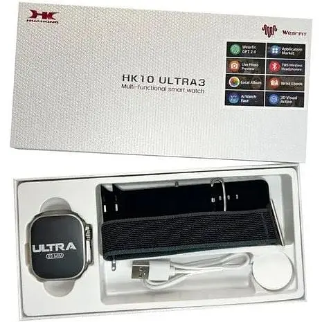 Смарт-годинник HK 10 Ultra 3 IP67+Amoled Gold-Black - фото 8