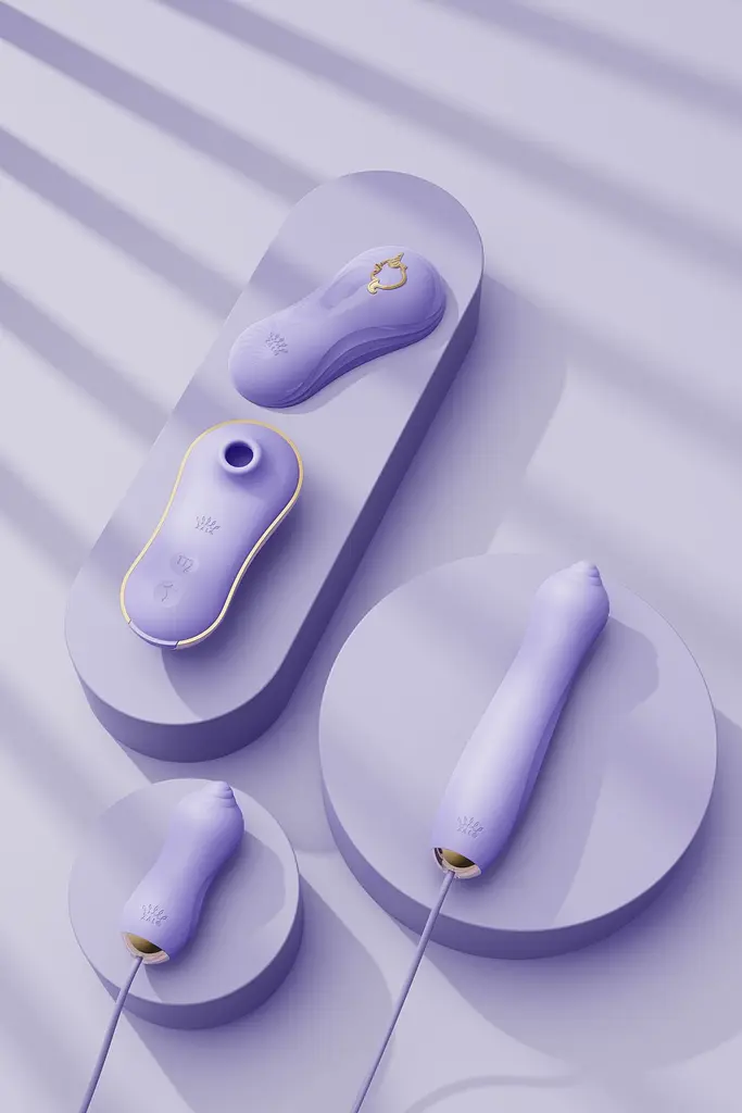 Набір секс-іграшок Zalo Rose Series Unicorn Set 3-in-1 3 шт. фіолетовий - фото 12