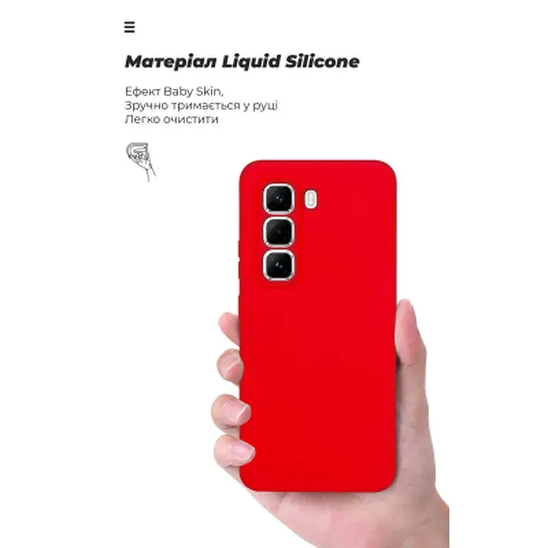 Чохол до мобільного телефона Armorstandart ICON Infinix Hot 50 Pro 4G Camera cover Red (ARM80974) - фото 7