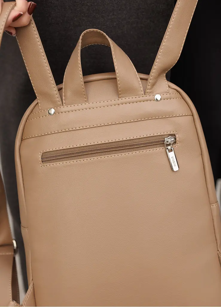 Жіночий рюкзак Sambag Brix Classic кавовий 35 х 25 х 12 см (14511021) - фото 3