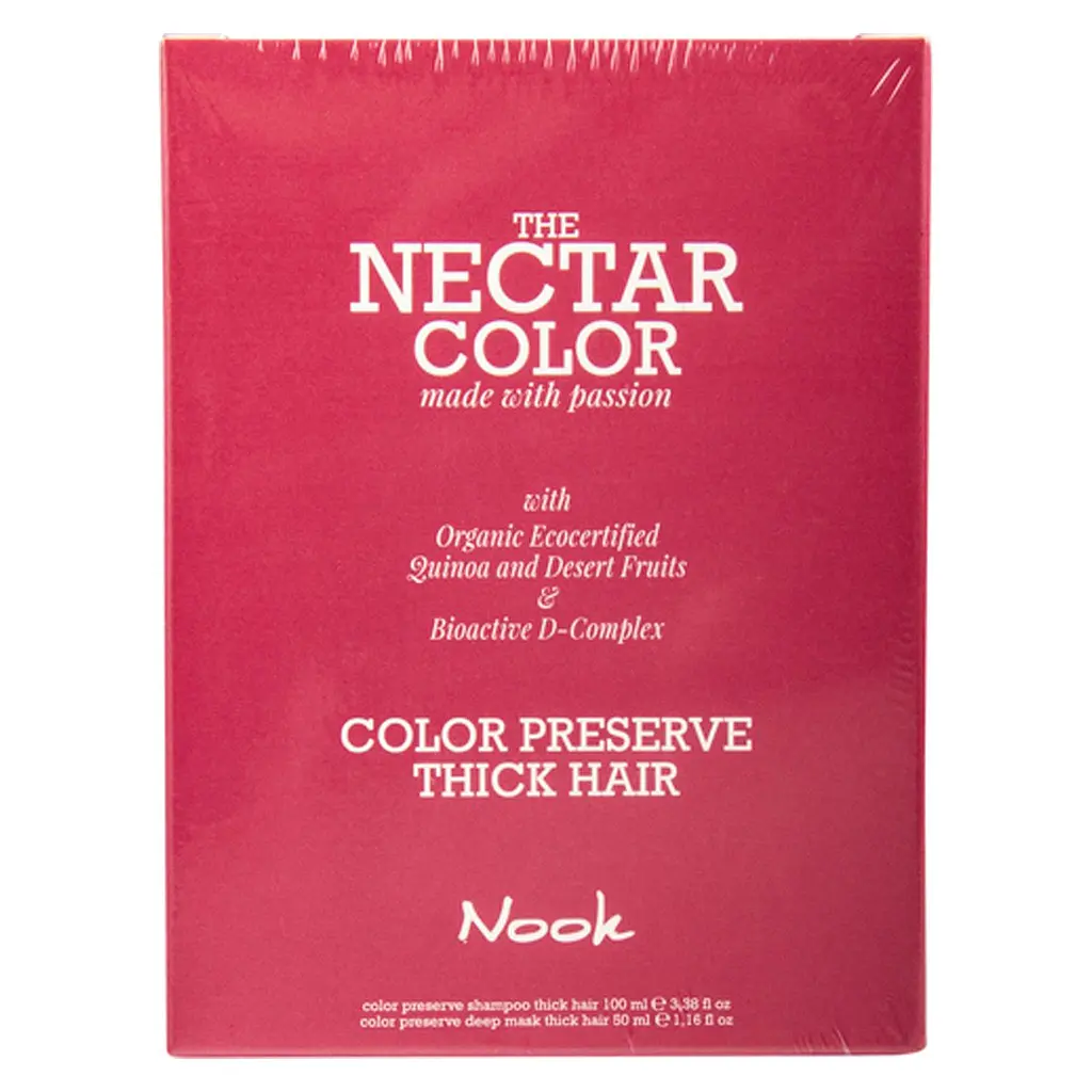 Шампунь "Стійкість кольору" для жорсткого волосся Nook THE NECTAR COLOR 10 мл